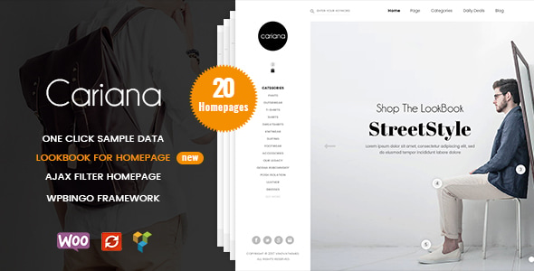 Cariana - WooCommerce Lookbook Fashion WordPress Theme