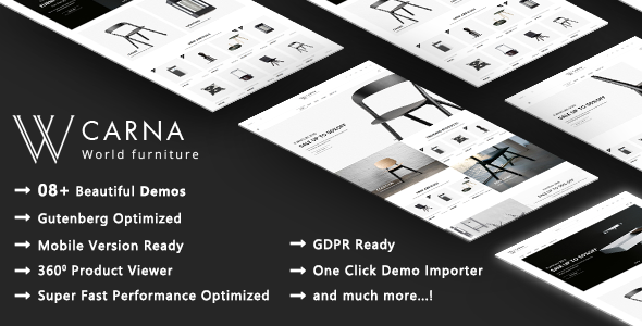 Carna | Luxury Furniture WooCommerce WordPress Theme