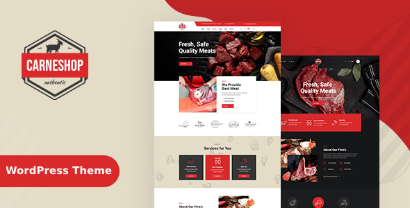 CarneShop - Butcher & Meat Shop WordPress Theme + RTL