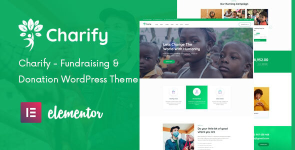 Charify - Fundraising & Donation WordPress Theme