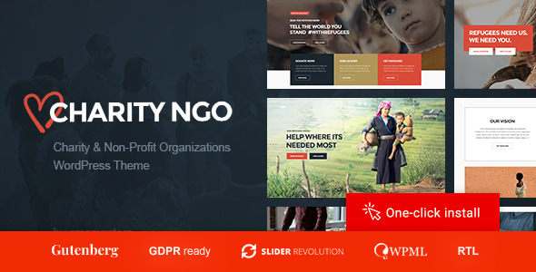 Charity NGO - Donation & Nonprofit Organization WordPress Theme