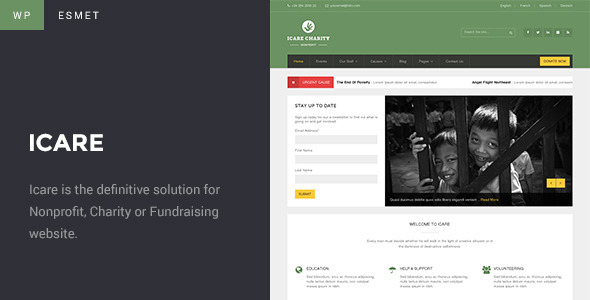 Charity WordPress Theme | ICARE