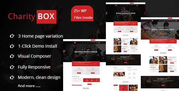 CharityBOX- Fundraising WordPress Theme