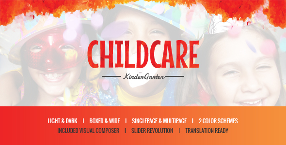 Child Care - Children & Kindergarten WP Theme