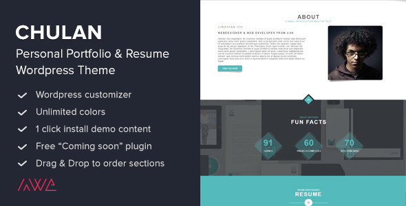 Chulan - Personal Portfolio & Resume Theme