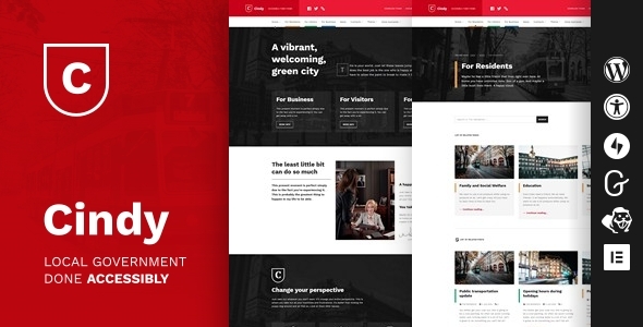 Cindy - Accessible Local Government WordPress Theme