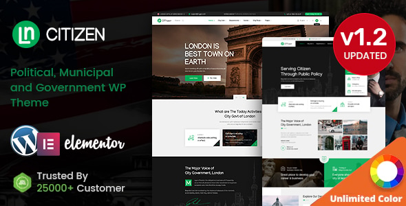 CityZen - Municipal and Government WordPress Theme + RTL