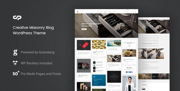 ClaPat - Creative Masonry Blog WordPress Theme