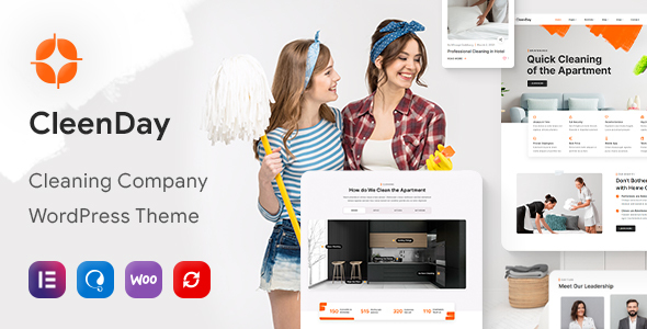 CleenDay - Cleaning Company WordPress Theme