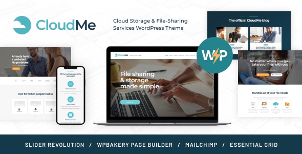 CloudMe | Cloud Storage & File-Sharing WordPress Theme