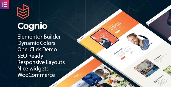 Cognio - Modern E-book Promo WordPress theme