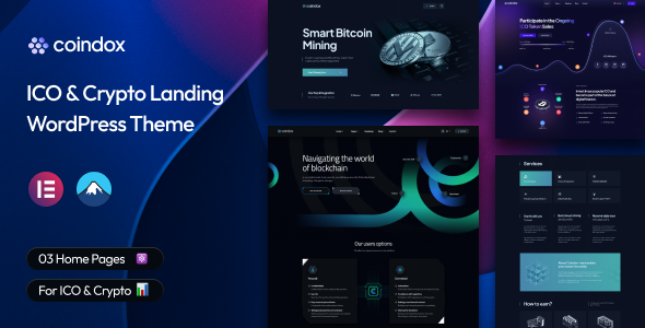 Coindox - ICO & Crypto Landing WordPress Theme