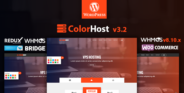 ColorHost | Responsive Web Hosting and WHMCS WordPress Theme