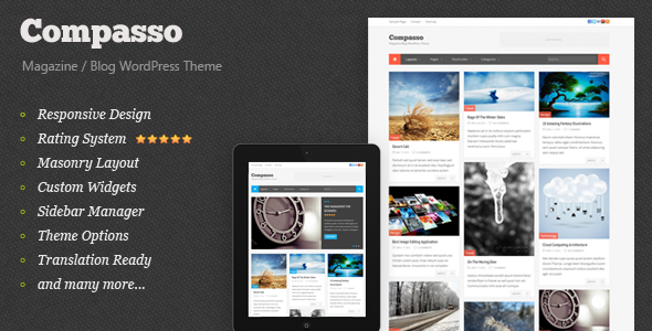 Compasso - Masonry Magazine Theme