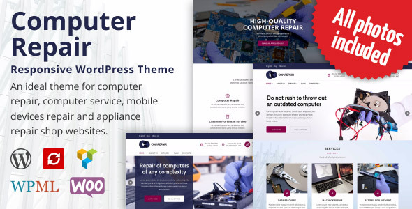 ComRepair - Computer Repair Services WordPress Theme