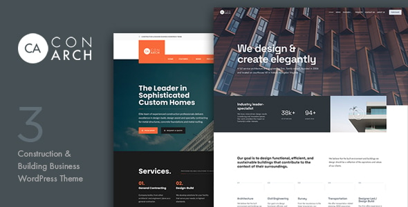 ConArch - Construction & Building Business WordPress Theme