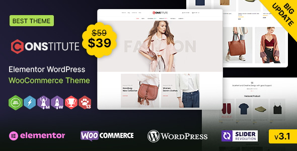 Constitute WP - WooCommerce Responsive Elementor Theme