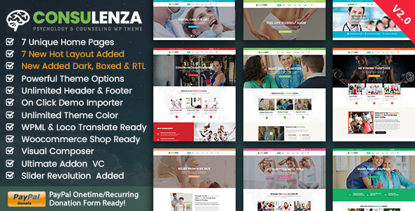 Consulenza - Counseling Therapy WordPress Theme