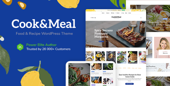 Cook&Meal - Food Blog & Recipe WordPress Theme