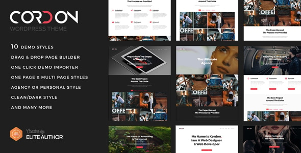 Cordon - Responsive One & Multi Page Portfolio Theme