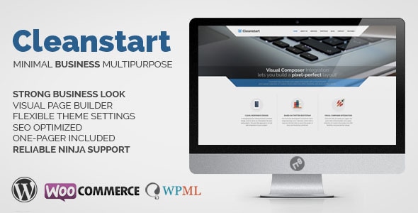 Corporate Business WordPress Theme - Cleanstart