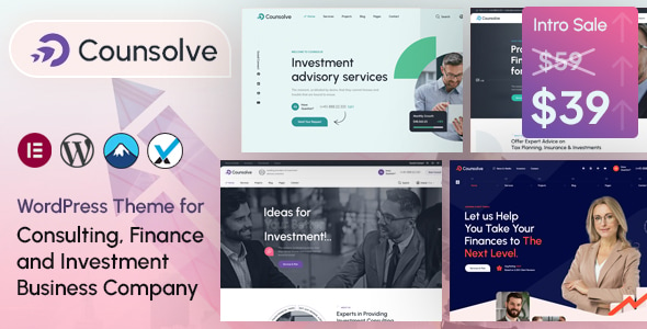 Counsolve - Consulting & Investments WordPress Theme