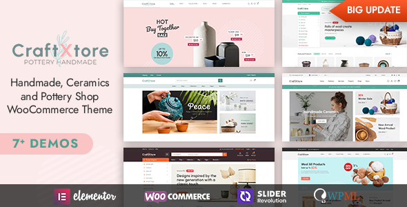 CraftXtore - Handmade, Ceramics and Pottery Shop WooCommerce Theme