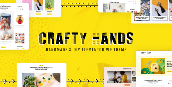 Crafty Hands - Arts & Workshop WordPress Theme