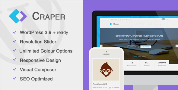 Craper - Responsive Business WordPress Theme