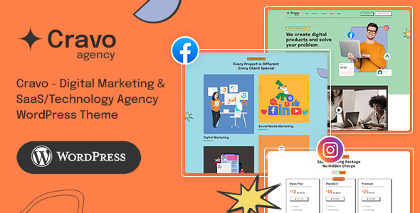 Cravo - Ultimate WordPress Theme for Startup, SaaS & Digital Agency