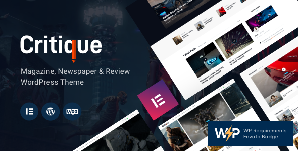 Critique - Newspaper & Review Magazine WordPress Theme