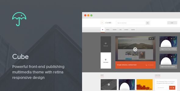 Cube: Front-end Multimedia Publishing WP Theme