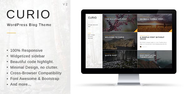 Curio - Responsive Minimal Blog Theme