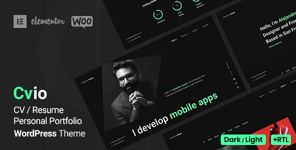 Cvio - Personal Portfolio WordPress Theme