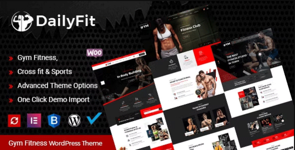 DailyFit - Fitness and Gym WordPress Theme