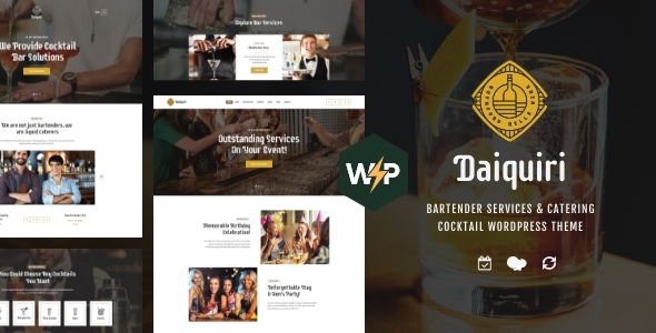 Daiquiri | Bartender Services & Catering Cocktail WordPress Theme