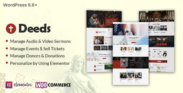 Deeds - The Best Church WordPress Theme