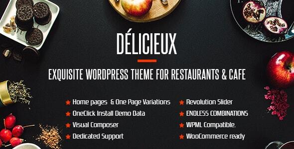 Delicieux | Creative Restaurant WordPress Theme