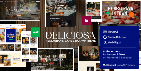 Deliciosa - Restaurant & Cafe WordPress Theme