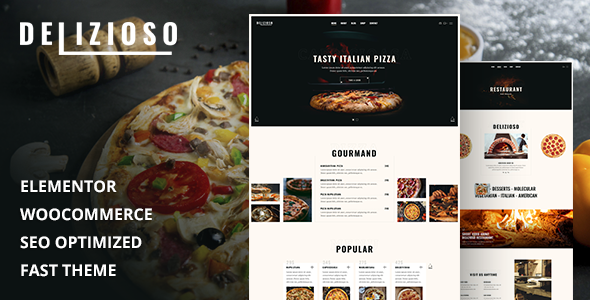 Delizioso Restaurant Responsive WordPress Theme