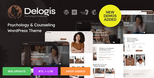 Delogis - Psychology & Counseling WordPress Theme