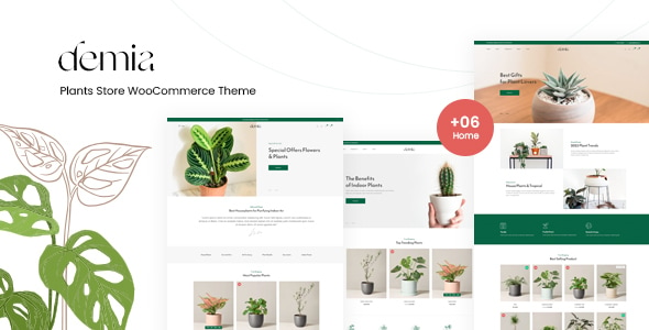 Demia – Plants Store WooCommerce WordPress Theme