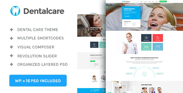 Dental Care : Medical - Dentist - Health Wordpress Theme