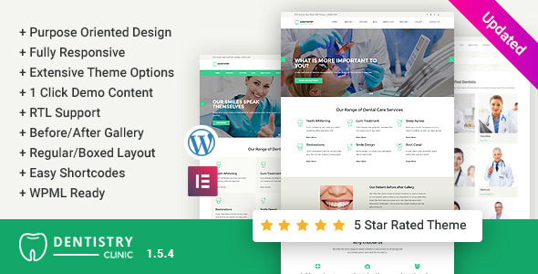 Dentistry – Dental Clinic WordPress Theme