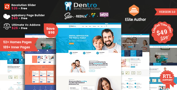 Dentro - Dental Medical WordPress Theme