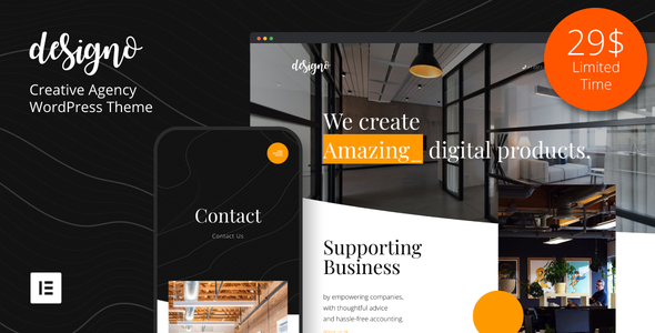 Designo - Creative Agency WordPress Theme