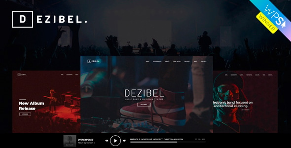 Dezibel - Music Band & Musician WordPress Theme