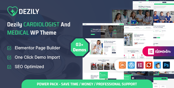 Dezily - Cardiology Medical WordPress Theme