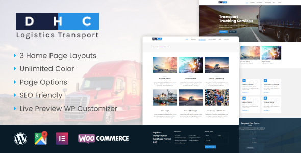 DHC | Logistics Transportation WordPress Theme