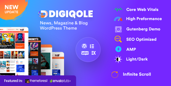 Digiqole - News Magazine WordPress Theme